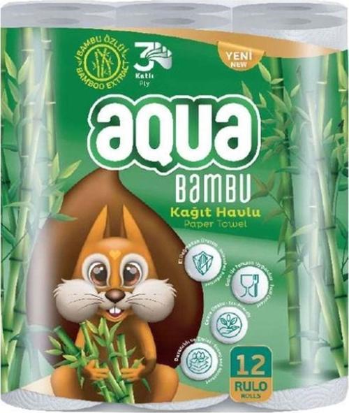 Kağıt Havlu 3 Katlı 12 Li Paket Bambu