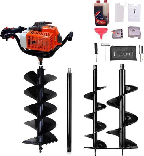 GP630 Çift Helezonlu Toprak Burgu Makinası Seti 3.1 Hp