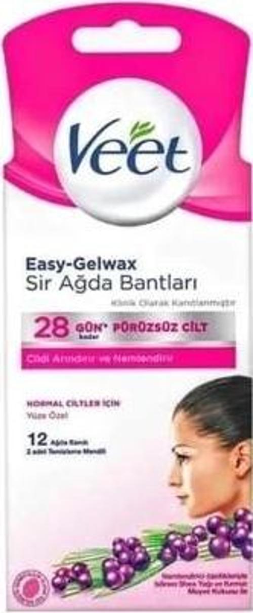 Sirli Yüz Ağda Bandı 12 Li Pembe