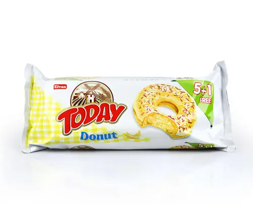 Donut Muzlu Kek Multipack Paket 35 Gr. 6 Adet (1 Paket)