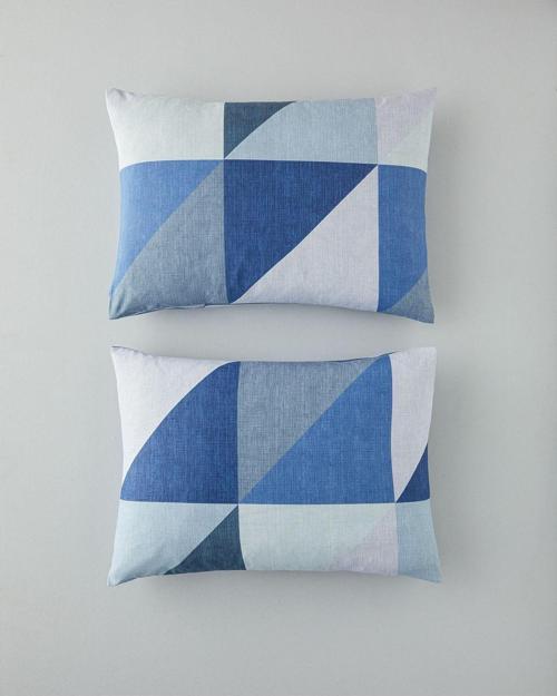 Triad Kolay Ütülenir 2'Li Yastık Kılıfı 50X70 Cm Mavi