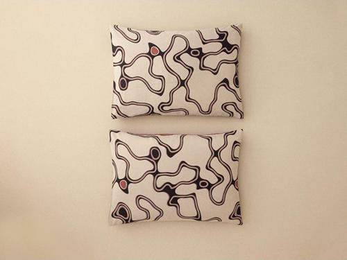 Abstract Art Dijital Baskılı Soft Cotton 2'Li Yastık Kılıfı 50X70 Cm Bej