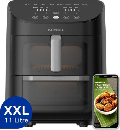 XXL 11 Litre Çift Hazneli Fastfryer (Yağsız Fritöz Airfryer ) HAF-11