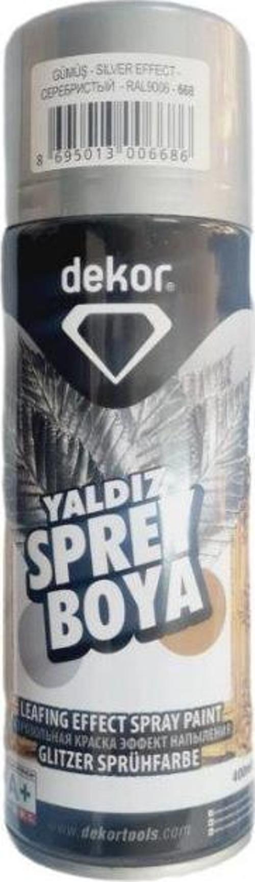 Sprey boya parlak Gümüş Dekor 9006-668