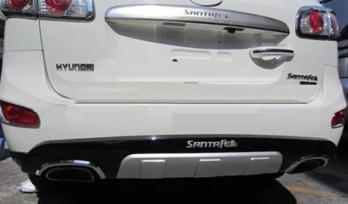 Hyundai Santa Fe 2010 2012 Arası Arka Difüzör Koruma Abs (Plastik)