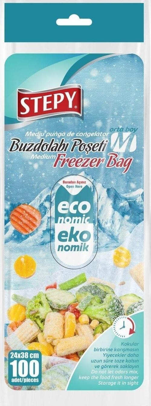 Buzdolabı Poşeti Orta Boy %50 Bedava 100 Lü