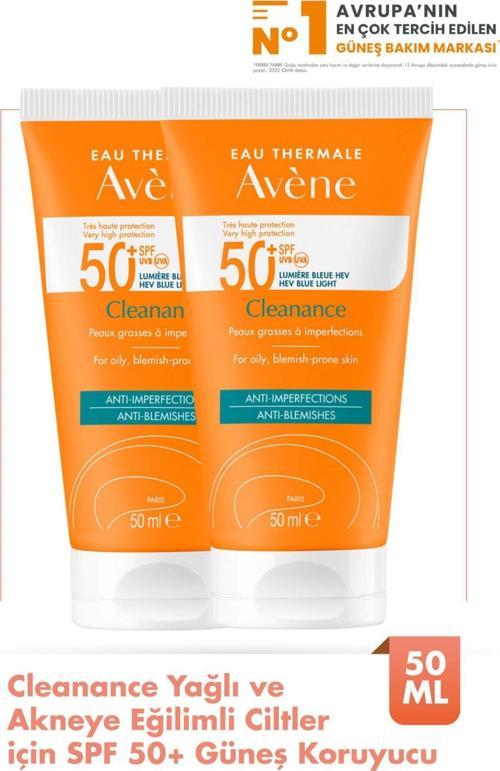 Cleanance Anti Blemishes Spf50+ 50 ml 2 Adet