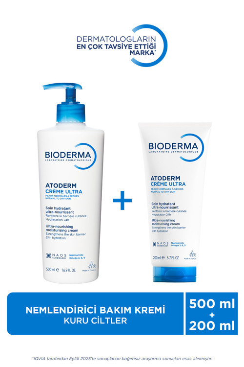 Atoderm Cream Ultra Normal Ve Kuru Ciltler İçin Nemlendirici Yüz, Vücut Bakım Kremi 500 ml 200 ml
