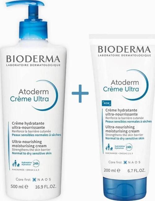 Atoderm Creme Ultra 500Ml + Bioderma Atoderm Creme Ultra 200 Ml