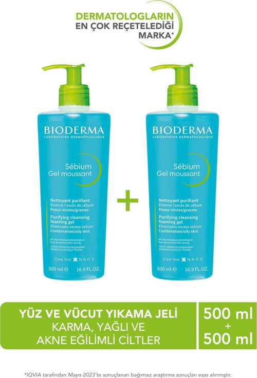 Sebium Foaming Gel 500 ml 2 Adet