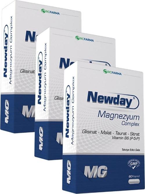 Magnezyum Complex Vitamin B6, 60 Kapsül 3 Adet