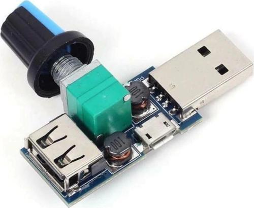USB Fan Hız Kontrol Modülü - DC 5V-12V 5W