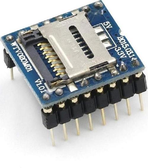 WTV020 Mini Mp3 Wav Player Modülü Micro Sd 1G Tf Kart Ses Müzik Çalma Kartı16 Bit Pwm Dac 3W