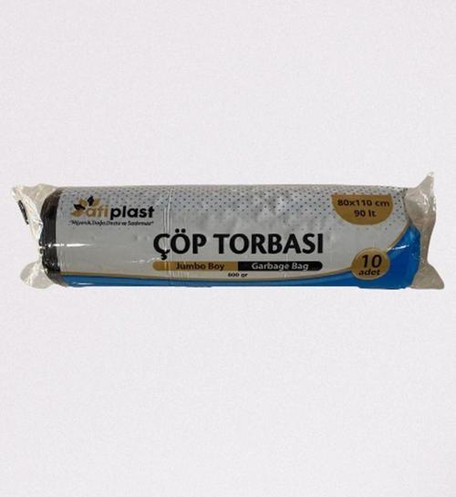 Çöp Torbası Endüstriyel Jumbo Siyah 800Gr 80X110