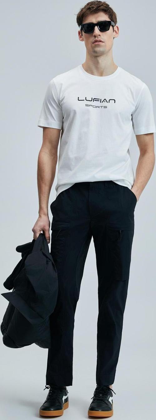 Erkek Fusıon Modern Grafik T-Shirt 111020250 Beyaz