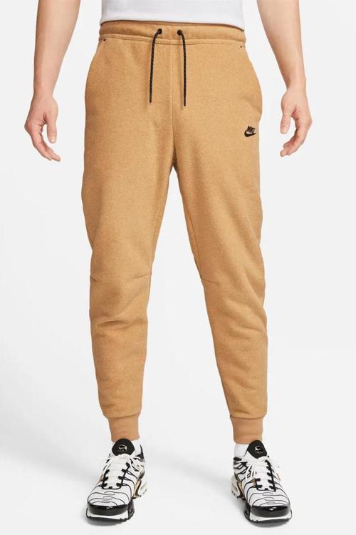 Sportswear Tech Fleece Jogger Winter Pants Kalın Erkek Eşofman Altı Hardal