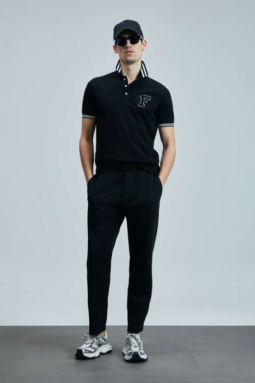Everes Smart Erkek Polo Tişört Siyah