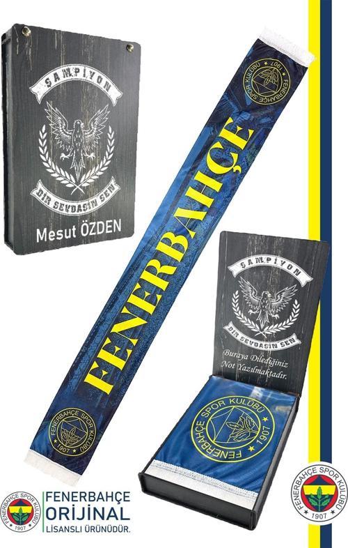 Orijinal Lisanslı Bir Şarkısın Sen Fenerbahçe Şal Atkı Kişiye Özel Ahşap