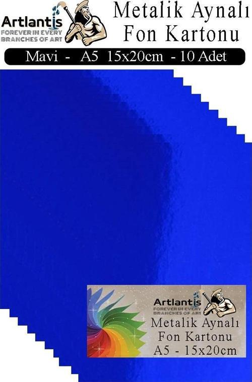 Metalik Aynalı Fon Kartonu 10 lu A5 15x20 cm 1 Paket Okul Sınıf Dekoratif Pırıltılı Folyo Kağıt Dekoratif Anasınıfı Kreş