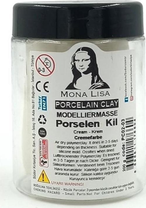 Porselen Kili 200 Gr 1 Adet Monalisa Porselen Modelleme Kili