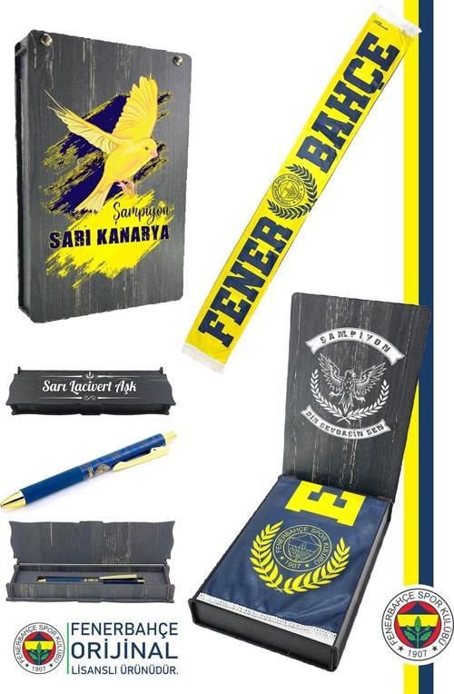 Orijinal Lisanslı Established 1907 Fenerbahçe Şal Atkı Ve Hybrt Tükenmez Kale