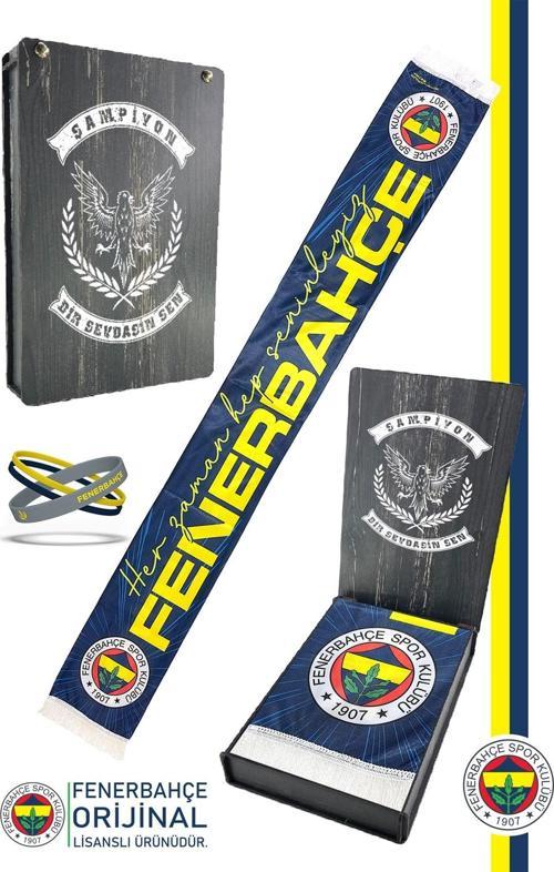 Orijinal Lisanslı Her Zaman Hep Seninleyiz Şal Atkı ve Bileklik Set Kanarya B
