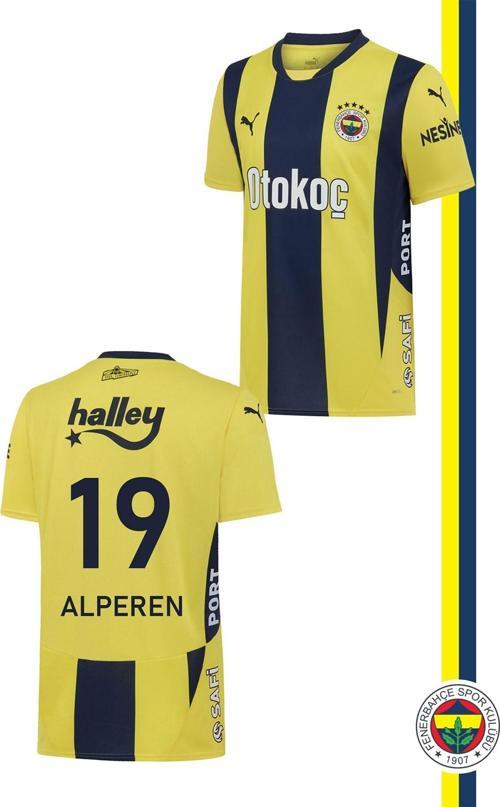 Orijinal Lisanslı Unisex Kişiye Özel Forma 2024 Yeni Sezon Sarı Lacivert Çu