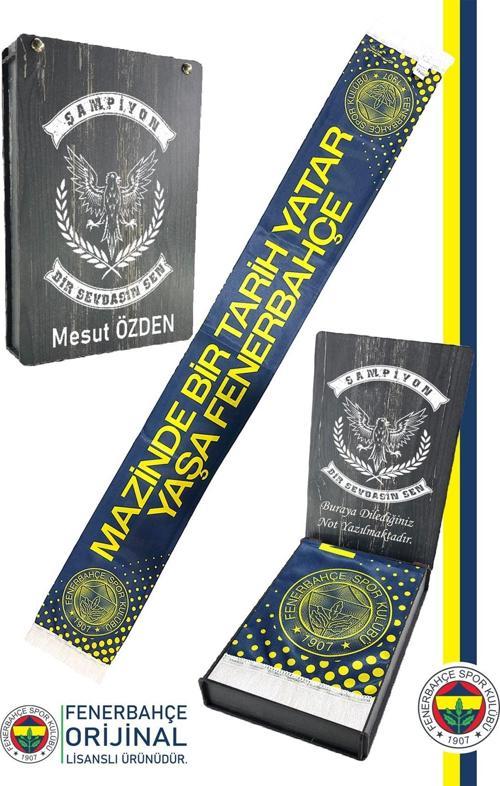 Orijinal Lisanslı Mazinde Bir Tarih Yatar Fenerbahçe Şal Atkı Kişiye Özel