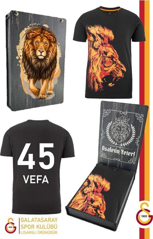 Orijinal Lisanslı Aslan Baskılı Kişiye Özel T-Shirt Hediyelik Ahşap Kutul