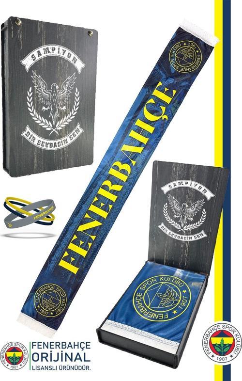 Orijinal Lisanslı Bir Şarkısın Sen Fenerbahçe Şal Atkı Ve Bileklik Set Kanary
