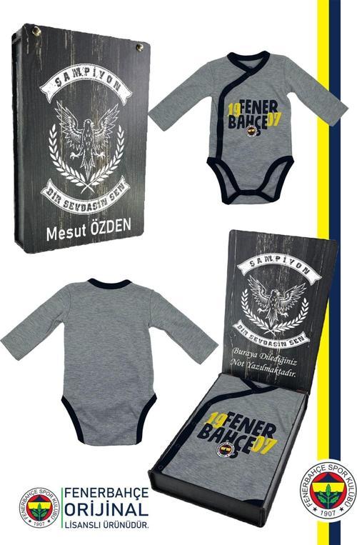 Orijinal Lisanslı 1907 Fenerbahçe Bebek Body Zıbın Kişiye Özel Hediyelik
