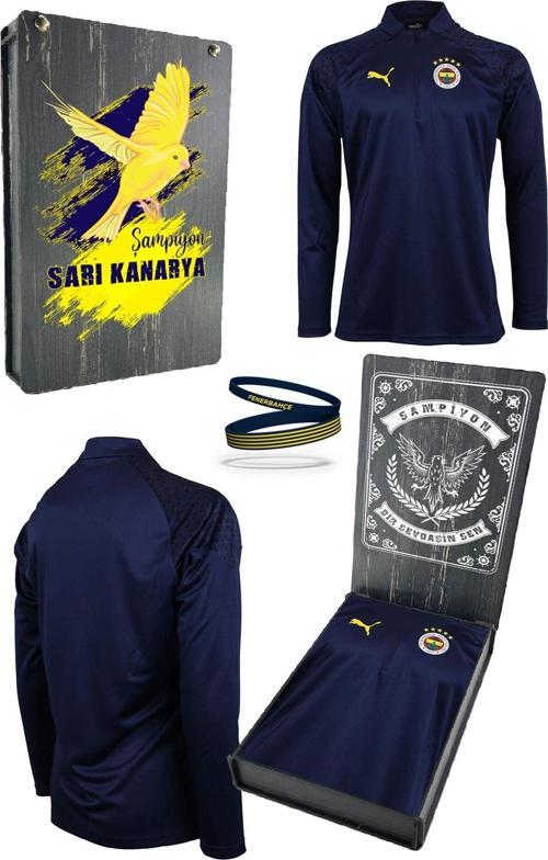 Orijinal 23/24 A Takım Hoca Yarım Fermuar Lacivert Çocuk Sweat + Bileklik Set