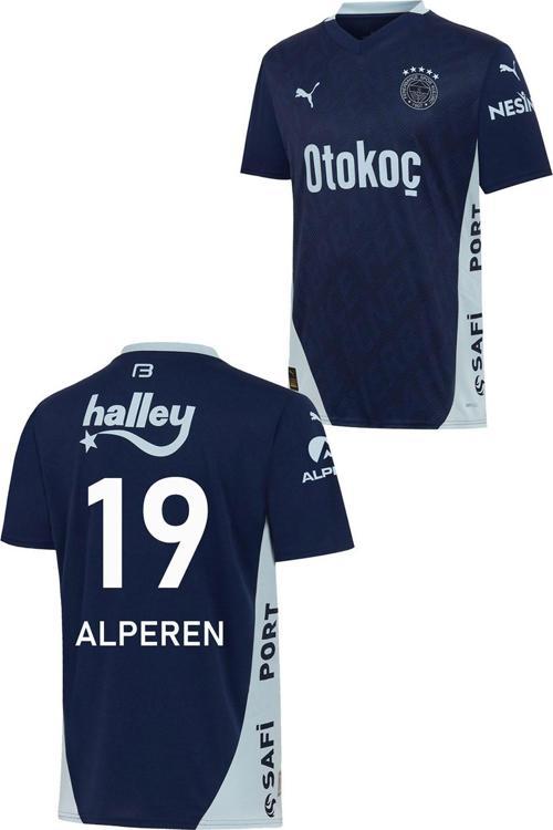 Fenerbahçe Orijinal Lisanslı Unisex Kişiye Özel Forma 24-25 Yeni Sezon Mavi Forma