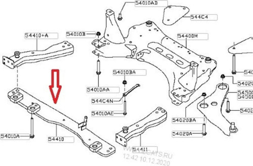 Renault Kadjar- 15/22 Uyumlu Radyatör Alt Traversi (1.6Cc)-544104Eb1C