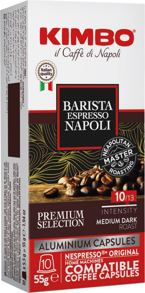 Barista Espresso Napoli Nespresso Uyumlu Kapsül Kahve (Alüminyum) (10’lu Kutuda)