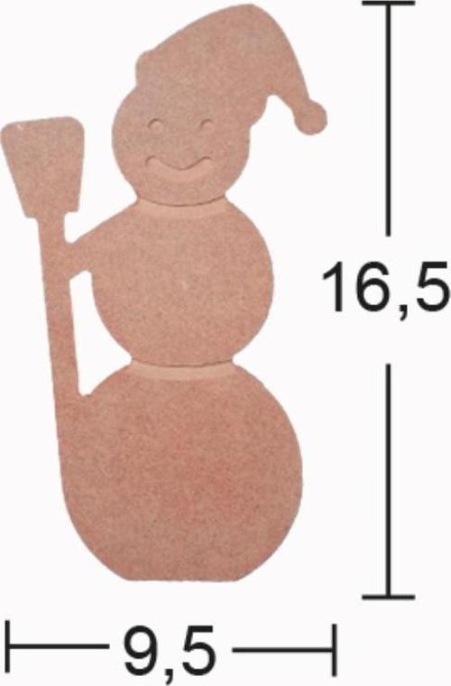 H126 Kardan Adam Biblo, 18Mm Figüratif Ahşap Obje