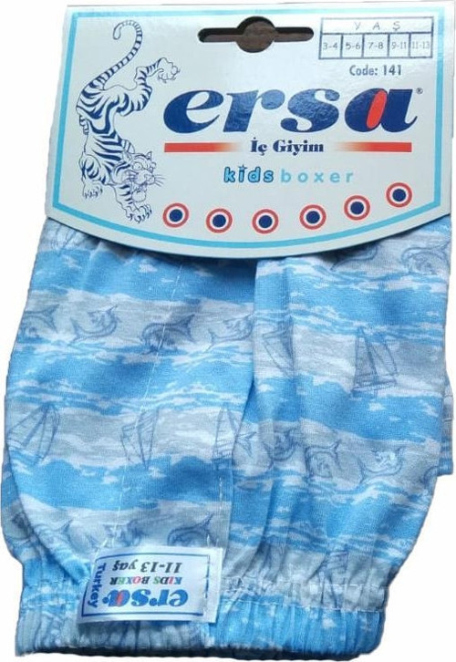 6 lı Paket Ersa Erkek Çocuk Boxer Çocuk Desenli Boxer