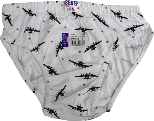 Sedef Yıldız Erkek Çocuk Desenli Külot Slip Pamuklu