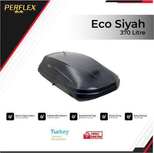 PORT BAGAJ 370 LT ECO SIYAH ÇİFT AÇILIR