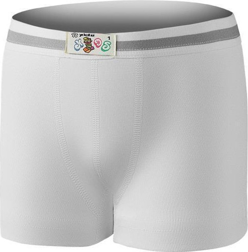 12 Adet Yıldız Erkek Çocuk Ribana Boxer Beyaz 30