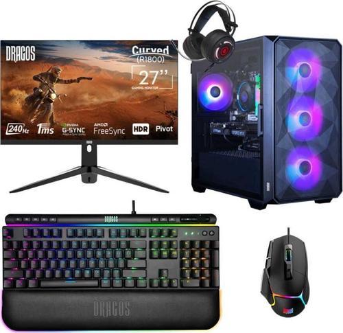 DRx6731 i5 14400F 16GB Ram 1TB M.2 NVMe 8GB RTX4060 27 İnç 240Hz Curved Oyun Hazır Sistem