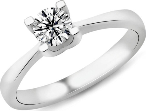0.51 Karat F Renk HRD Sertifikalı Pırlanta Tektaş Yüzük PR100