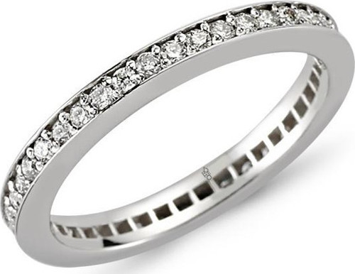 18 Ayar Altın 0.35 Ct Pırlanta Tam Tur Yüzük RMY301