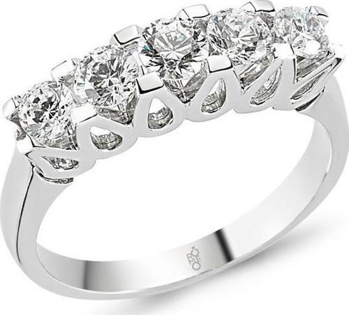 18 Ayar Altın 1.00 Ct Pırlanta Beştaş Yüzük RMY507