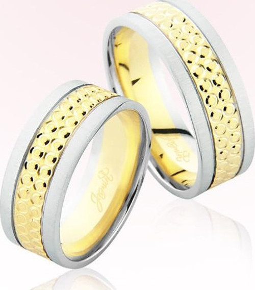 Sarı Beyaz Altın Alyans 6303