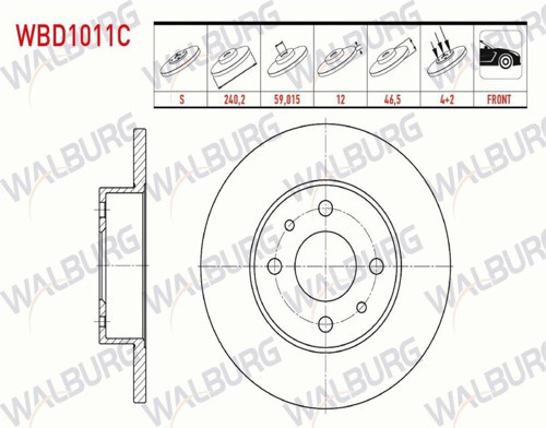 Fıat Uno 70 1.4İ 1994-2000/ Sahın 1.4 - 1.6 1993-2002 Fren Diski Ön Duz 5961814 - 71738423