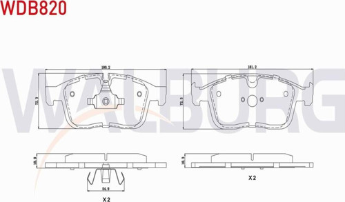 Volvo Xc60 D4 2015- Fren Balata Ön 31445986 - 31445985