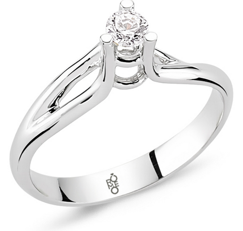Romeo Pırlanta 0.18 Ct Tektaş Yüzük RM20043