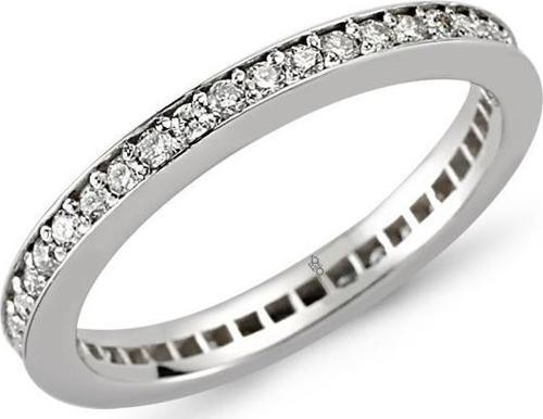 18 Ayar Altın 0.35 Ct Pırlanta Tam Tur Yüzük RMY301