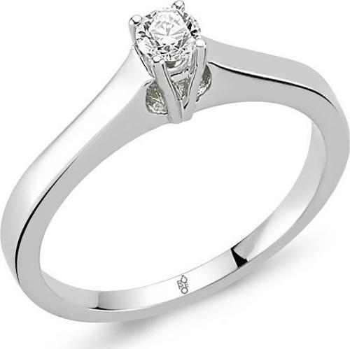 18 Ayar Altın 0.30 Ct Pırlanta Tektaş Yüzük RM30034